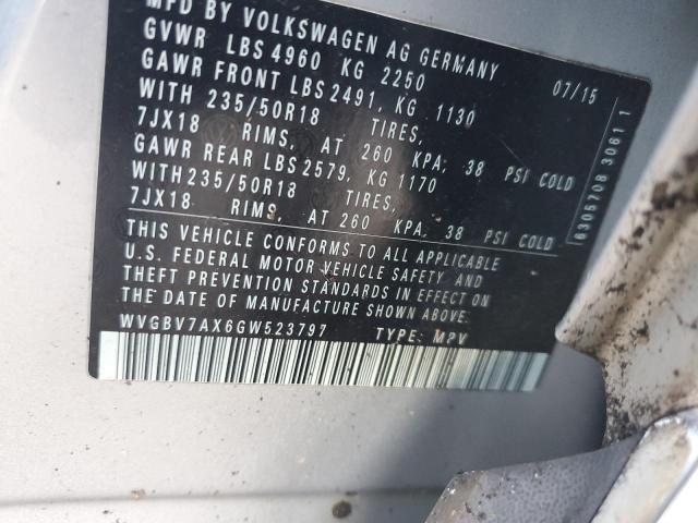 Photo 11 VIN: WVGBV7AX6GW523797 - VOLKSWAGEN TIGUAN 