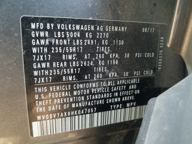 Photo 9 VIN: WVGBV7AX6HK047057 - VOLKSWAGEN TIGUAN 