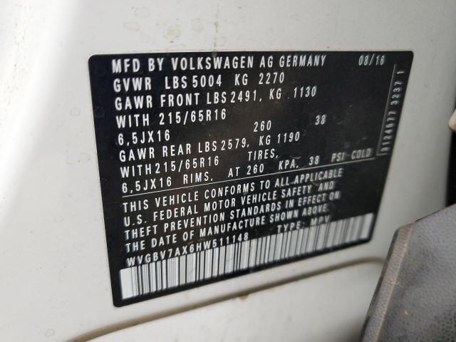 Photo 11 VIN: WVGBV7AX6HW511148 - VOLKSWAGEN TIGUAN 