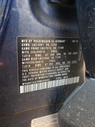 Photo 11 VIN: WVGBV7AX7BW504653 - VOLKSWAGEN TIGUAN 