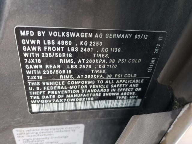 Photo 11 VIN: WVGBV7AX7CW082188 - VOLKSWAGEN TIGUAN 