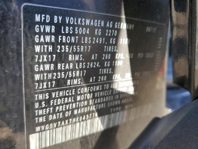 Photo 12 VIN: WVGBV7AX7HK043776 - VOLKSWAGEN TIGUAN S 