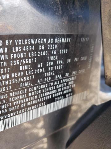 Photo 11 VIN: WVGBV7AX7JK001517 - VOLKSWAGEN TIGUAN LIM 