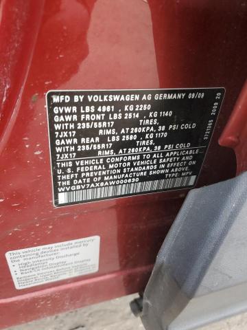 Photo 11 VIN: WVGBV7AX8AW000630 - VOLKSWAGEN TIGUAN 