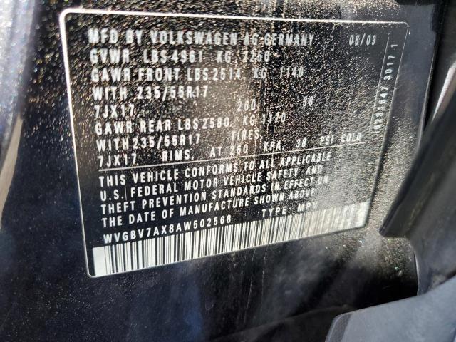 Photo 12 VIN: WVGBV7AX8AW502568 - VOLKSWAGEN TIGUAN 