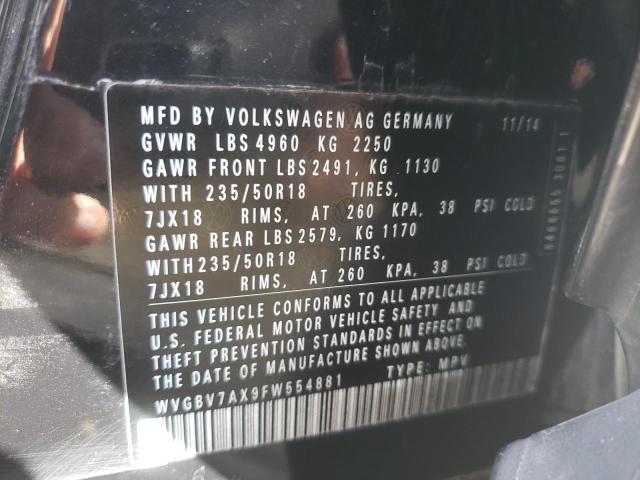 Photo 12 VIN: WVGBV7AX9FW554881 - VOLKSWAGEN TIGUAN 