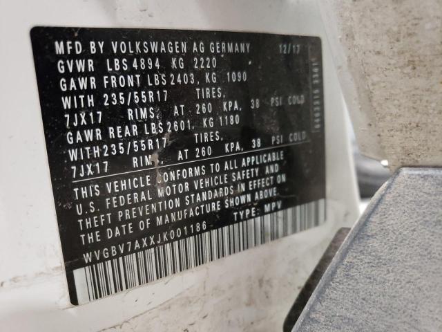 Photo 12 VIN: WVGBV7AXXJK001186 - VOLKSWAGEN TIGUAN 