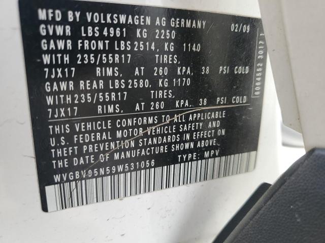 Photo 11 VIN: WVGBV95N59W531056 - VOLKSWAGEN TIGUAN 