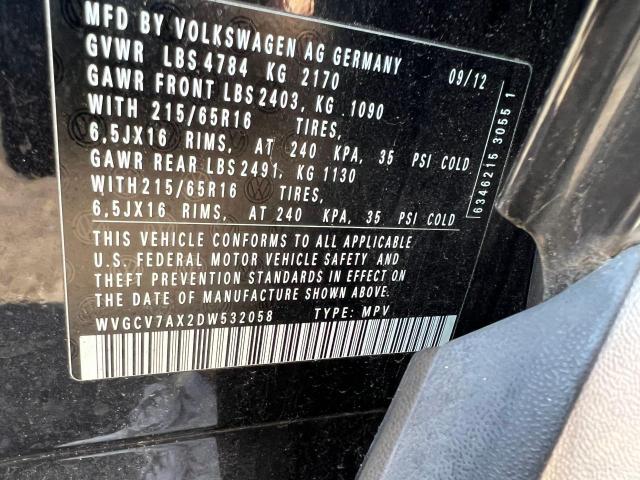 Photo 9 VIN: WVGCV7AX2DW532058 - VOLKSWAGEN TIGUAN 