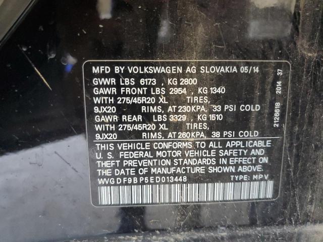 Photo 12 VIN: WVGDF9BP5ED013448 - VOLKSWAGEN TOUAREG V6 