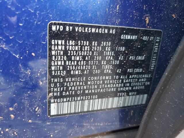 Photo 12 VIN: WVGDMPE25MP023100 - VOLKSWAGEN ID.4 FIRST 