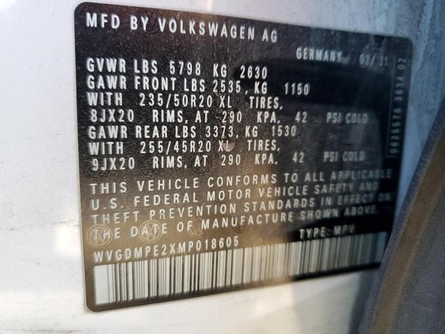 Photo 12 VIN: WVGDMPE2XMP018605 - VOLKSWAGEN ID.4 FIRST 