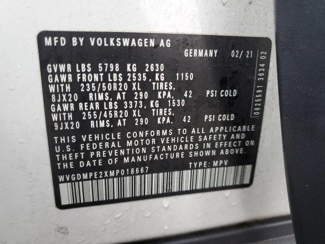 Photo 12 VIN: WVGDMPE2XMP018667 - VOLKSWAGEN ID.4 FIRST 