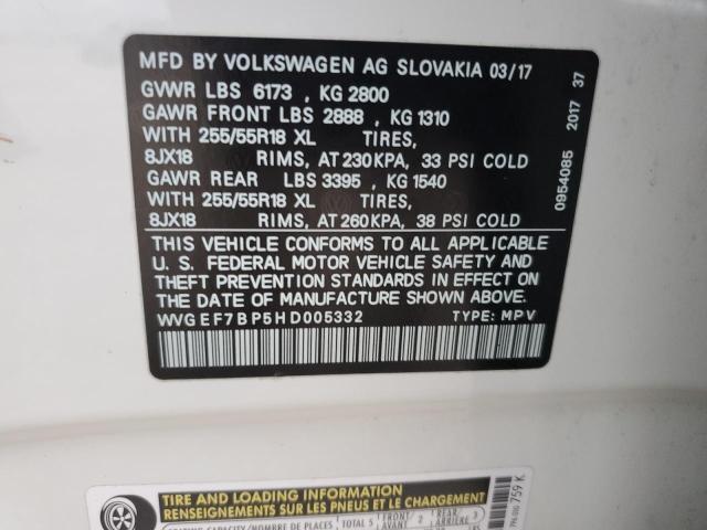 Photo 13 VIN: WVGEF7BP5HD005332 - VOLKSWAGEN TOUAREG SP 