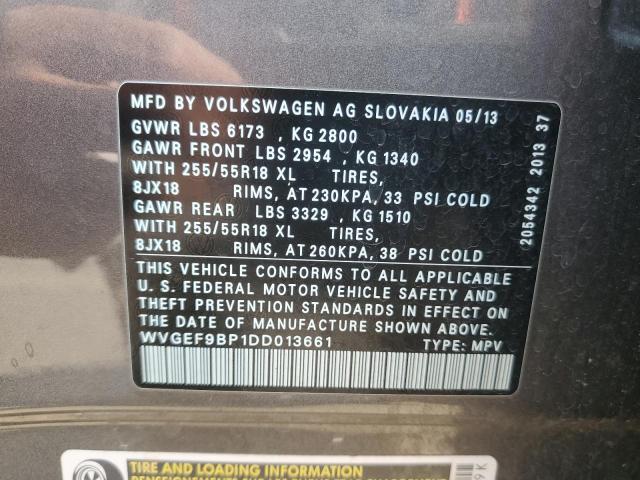 Photo 12 VIN: WVGEF9BP1DD013661 - VOLKSWAGEN TOUAREG V6 