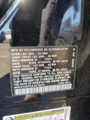 Photo 11 VIN: WVGEF9BP2ED015470 - VOLKSWAGEN TOUAREG V6 