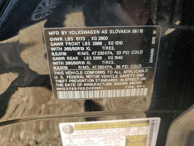 Photo 11 VIN: WVGEF9BP6GD000831 - VOLKSWAGEN TOUAREG 