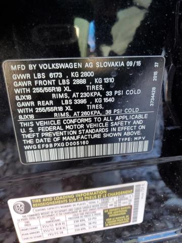 Photo 11 VIN: WVGEF9BPXGD005160 - VOLKSWAGEN TOUAREG 