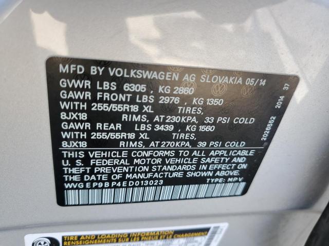 Photo 11 VIN: WVGEP9BP4ED013023 - VOLKSWAGEN TOUAREG 