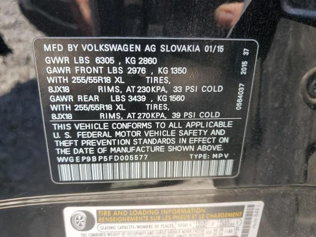 Photo 12 VIN: WVGEP9BP5FD005577 - VOLKSWAGEN TOUAREG V6 