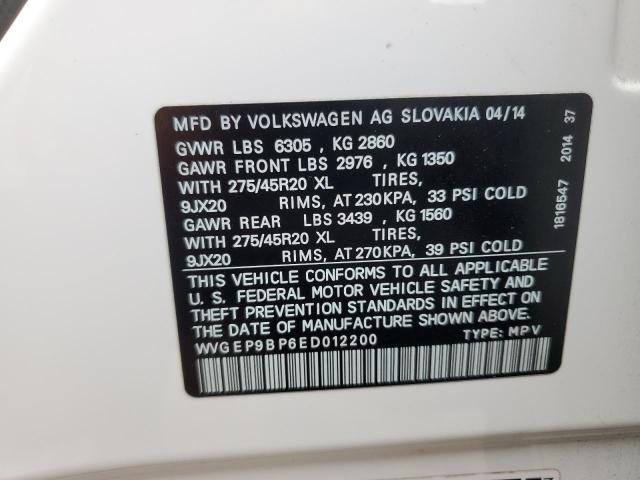 Photo 13 VIN: WVGEP9BP6ED012200 - VOLKSWAGEN TOUAREG V6 