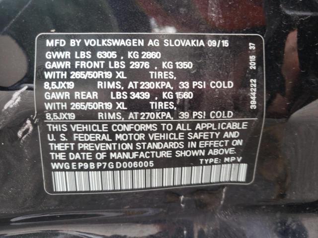 Photo 12 VIN: WVGEP9BP7GD006005 - VOLKSWAGEN TOUAREG TD 