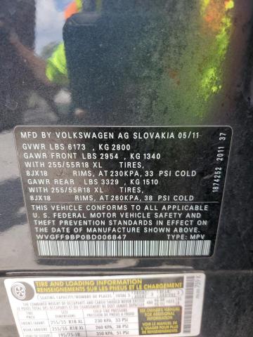 Photo 12 VIN: WVGFF9BP0BD006847 - VOLKSWAGEN TOUAREG V6 