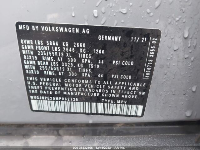 Photo 8 VIN: WVGJNPE29MP062725 - VOLKSWAGEN ID.4 