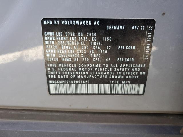 Photo 12 VIN: WVGKMPE21NP051629 - VOLKSWAGEN ID.4 PRO S 