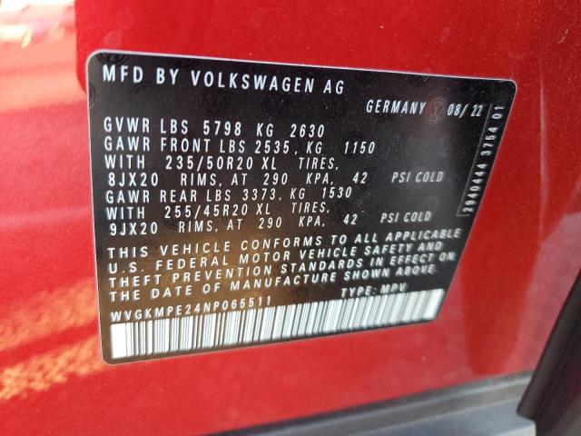 Photo 13 VIN: WVGKMPE24NP065511 - VOLKSWAGEN ID.4 PRO S 