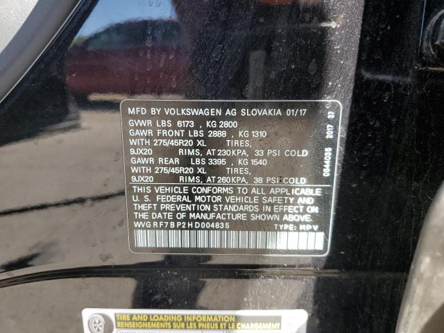 Photo 13 VIN: WVGRF7BP2HD004835 - VOLKSWAGEN TOUAREG 