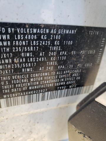 Photo 12 VIN: WVGRV7AX6HK022027 - VOLKSWAGEN TIGUAN WOL 