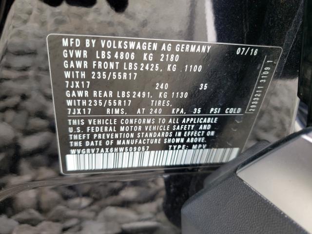 Photo 9 VIN: WVGRV7AX6HW509057 - VOLKSWAGEN TIGUAN 