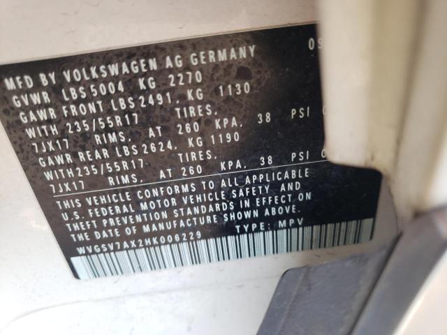 Photo 9 VIN: WVGSV7AX2HK006229 - VOLKSWAGEN TIGUAN WOL 