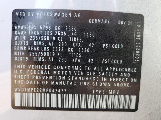 Photo 12 VIN: WVGTMPE22MP047477 - VOLKSWAGEN ID.4 PRO S 