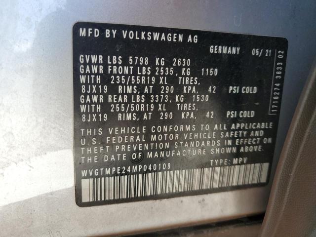 Photo 12 VIN: WVGTMPE24MP040109 - VOLKSWAGEN ID.4 PRO S 