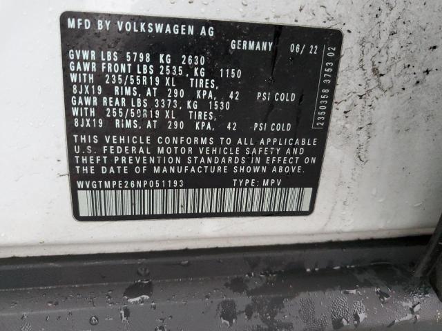 Photo 11 VIN: WVGTMPE26NP051193 - VOLKSWAGEN ID.4 PRO S 