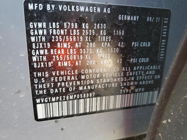 Photo 12 VIN: WVGTMPE28MP058967 - VOLKSWAGEN ID.4 PRO S 