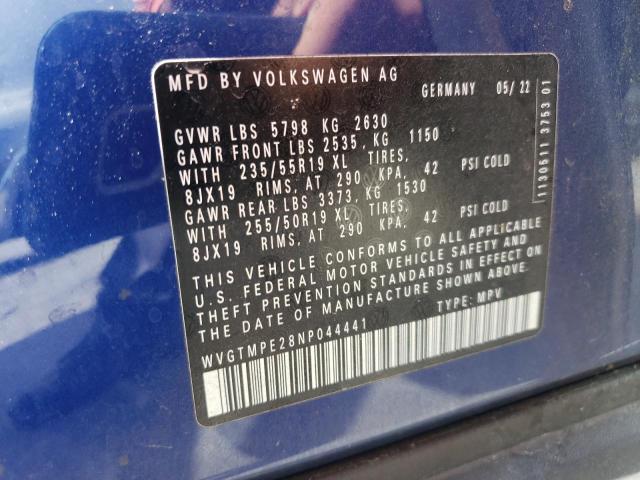 Photo 11 VIN: WVGTMPE28NP044441 - VOLKSWAGEN ID.4 PRO S 