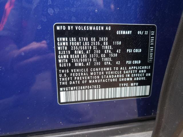 Photo 11 VIN: WVGTMPE28NP047632 - VOLKSWAGEN ID.4 PRO S 