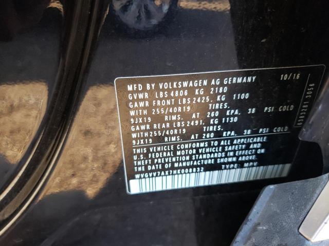 Photo 12 VIN: WVGVV7AX7HK008832 - VOLKSWAGEN TIGUAN SEL 