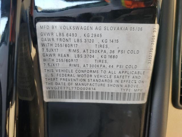 Photo 12 VIN: WVGZE77L77D002814 - VOLKSWAGEN TOUAREG V6 