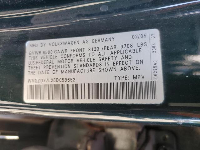 Photo 12 VIN: WVGZG77L25D058652 - VOLKSWAGEN TOUAREG 3. 