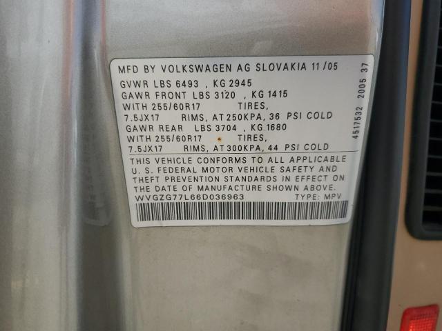 Photo 12 VIN: WVGZG77L66D036963 - VOLKSWAGEN TOUAREG 3. 