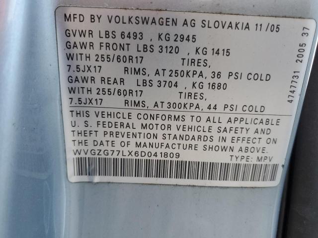 Photo 11 VIN: WVGZG77LX6D041809 - VOLKSWAGEN TOUAREG 3. 