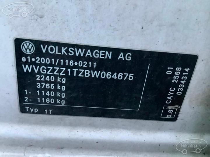 Photo 6 VIN: WVGZZZ1TZBW064675 - VOLKSWAGEN TOURAN VAN 