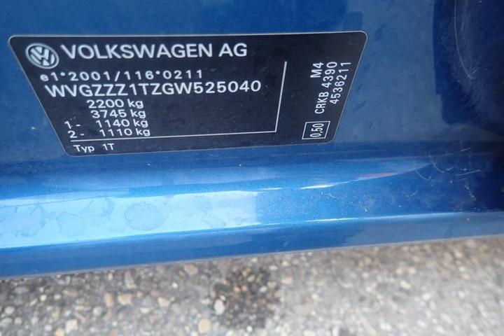 Photo 13 VIN: WVGZZZ1TZGW525040 - VOLKSWAGEN TOURAN 7S 