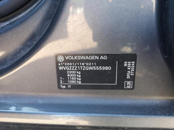 Photo 7 VIN: WVGZZZ1TZGW555980 - VOLKSWAGEN TOURAN 