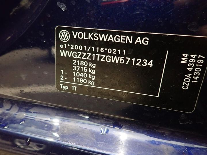 Photo 16 VIN: WVGZZZ1TZGW571234 - VOLKSWAGEN TOURAN 7S 