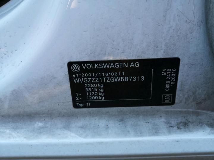 Photo 11 VIN: WVGZZZ1TZGW587313 - VOLKSWAGEN TOURAN 